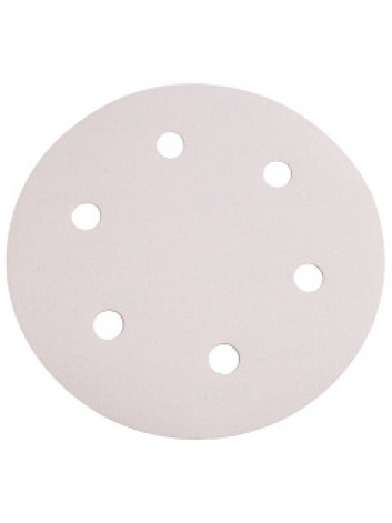 Шлифовальный круг SMIRDEX 510 White, P80, ⌀ 225 мм, 6 отверстий (100 шт.)