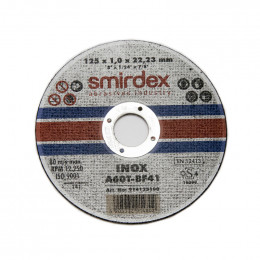 Отрезной круг по металлу SMIRDEX 914, 125 × 1 × 22 мм, упаковка 25 шт