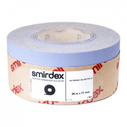 Наждачная бумага в рулоне SMIRDEX 740 Ceramic Velcro P320, 70 мм × 25 м, на липучке