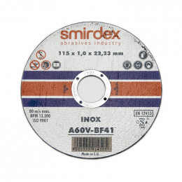 Тонкий отрезной круг SMIRDEX 914, 115 × 1 мм, упаковка 25 шт